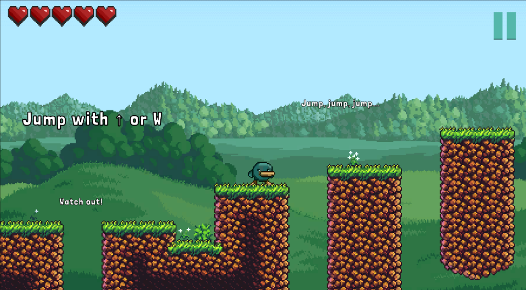 TerraBound Screenshot - Jumping platforms